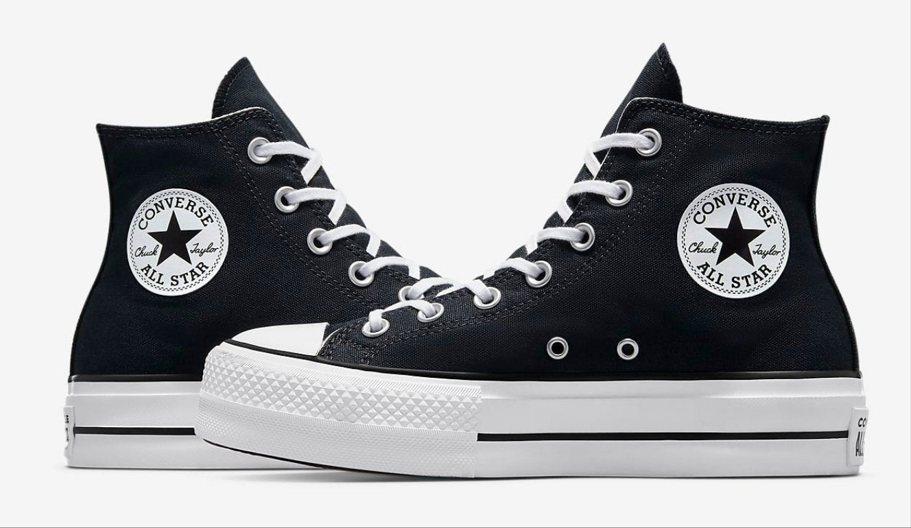 Converse chuck taylor all star star lift high platform black/Negro Plataforma